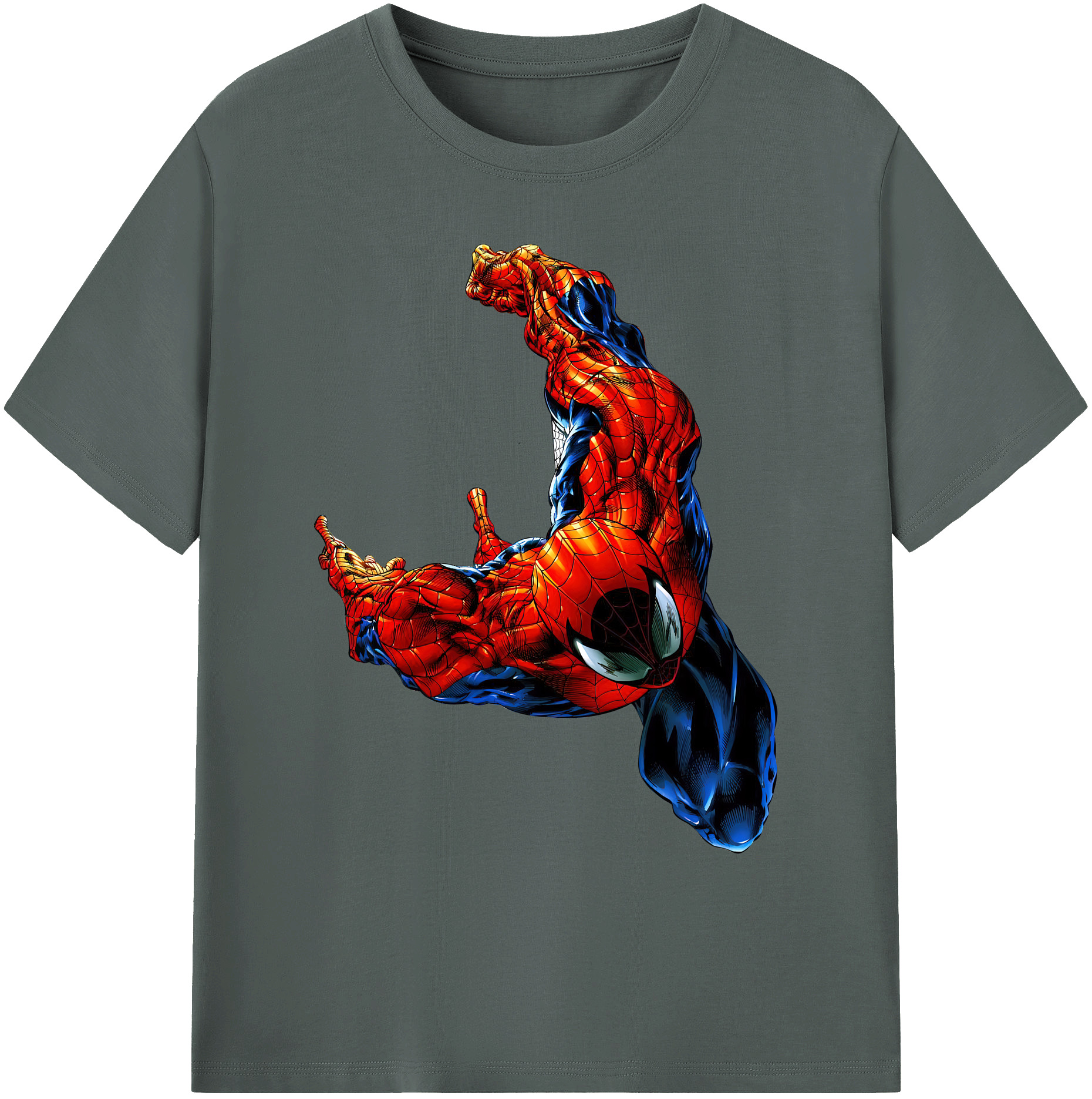 （画像用） Spider Man スパイダーマン 綿100％ メンズ半袖Tシャツ｜肌触りやわらか＆通気性